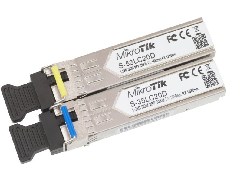 S-35LC20D (S-3553LC20D) 1.25Гб комплект SFP модулів (Rx / Tx)