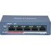 Hikvision DS-3E0105P-E/M(B) POE Комутатор 4 порти некерований