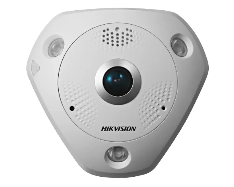 Hikvision DS-2CD63C5G0E-IVS(B) (2мм) 12 МП Fisheye із мікрофоном