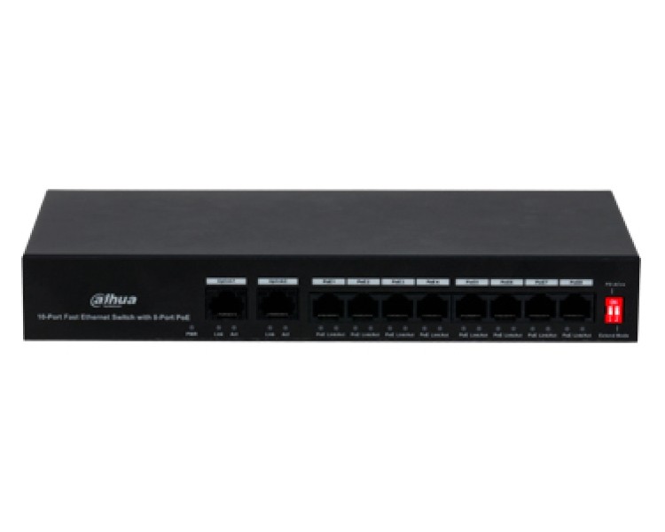 Dahua DH-PFS3010-8ET-65 РоЕ Комутатор 8 портів некерований