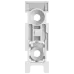 Smartbracket Ajax DoorProtect біла Кріпильна панель