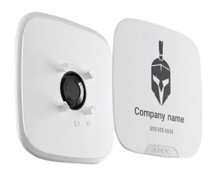 Ajax Brandplate 10 шт. (Белый) Лицьова панель для Ajax StreetSiren
