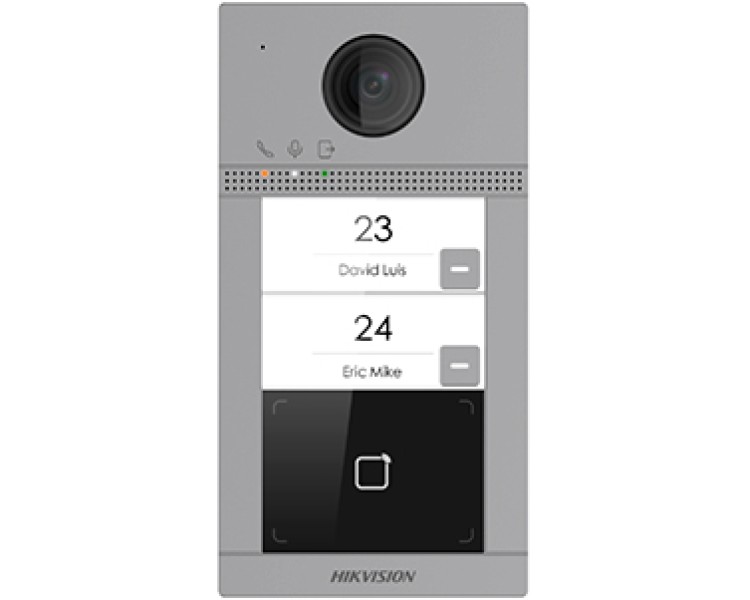DS-KV8213-WME1(B) 2 Мп IP виклична панель на 2 абонента c ІЧ підсвічуванням і Wi-Fi