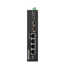 Hikvision DS-3T0506HP-E/HS POE Комутатор 4 порти некерований