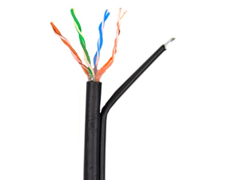 4*2*0.5-CU PE MT CAT5е Кабель мережевий UTP з тросом бухта 305м