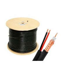 RG590-CU+2*0.75 PE ATIS Кабель комбінований (Коаксіал + живлення) бухта 305 м