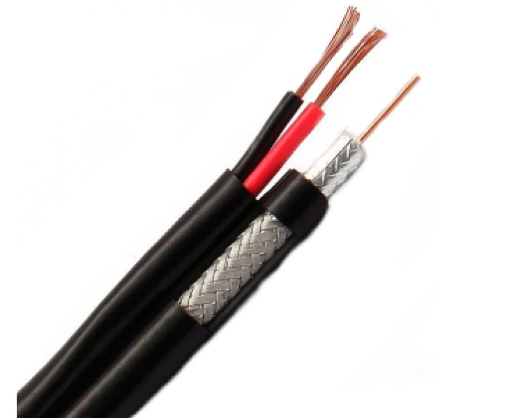 F5967BVcu+2*0,75 black Кабель комбінований OK-NET бухта 305 м