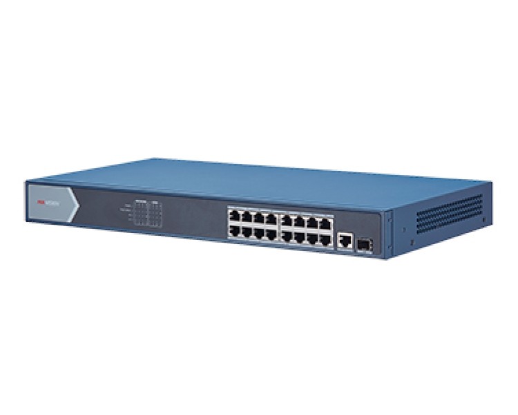 DS-3E0518P-E 16-портовий гігабітний некерований PoE