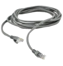 Патч-корд RITAR литий, UTP, RJ45, Cat.5e, 1m, сірий, Cu (мідь) Q500(PCR-CU/1G)
