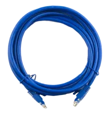 Патч-корд RITAR литий, UTP, RJ45, Cat.5e, 1m, синій, Cu (мідь)(PCR-CU/1Be)