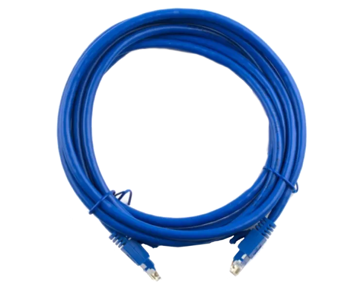 Патч-корд RITAR литий, UTP, RJ45, Cat.5e, 1m, синій, Cu (мідь)(PCR-CU/1Be)