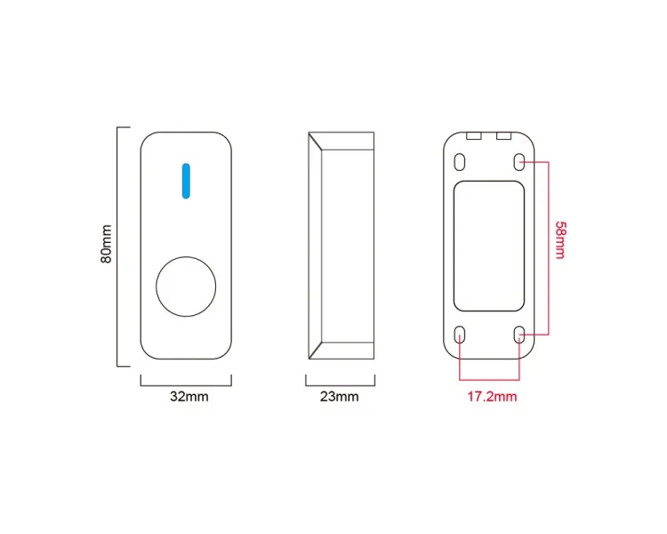 NO TOUCH SEVEN K-7497NDW Кнопка (Безконтактна, герметична)