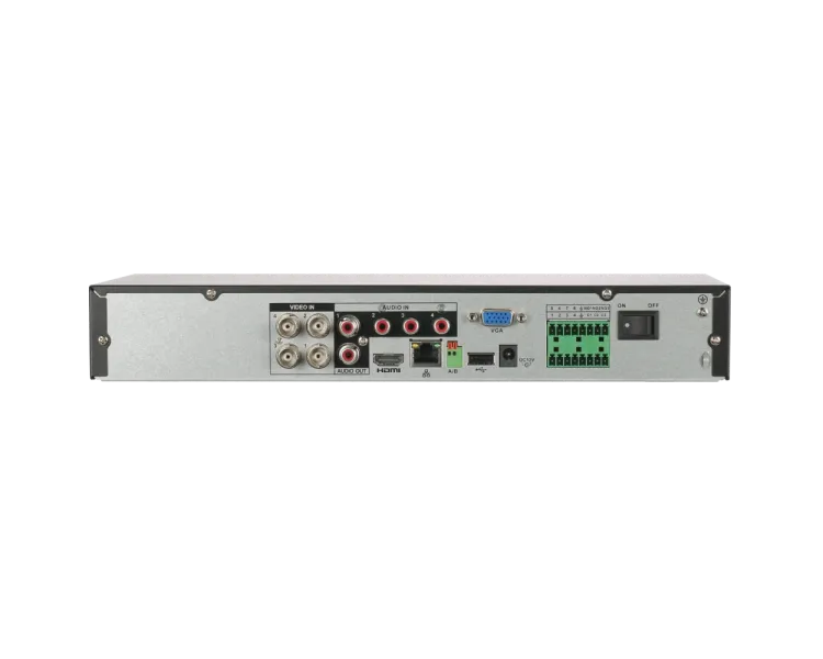 DH-XVR5104HE-4KL-I3 4-канальний Penta-brid 5MP Mini 1U 1HDD WizSense