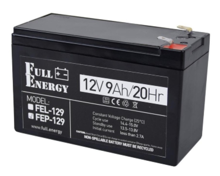 Full Energy FEP-129 9А•г 12В Свинцево-кислотна акумуляторна батарея