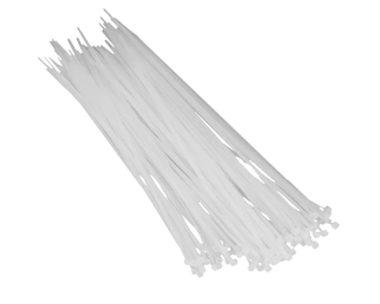 300 x 4,8 (100шт) Хомут білий