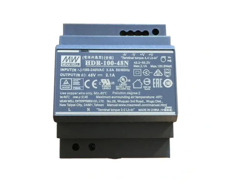 HDR-100-48N (48B 2.09А для монтажа на DIN рейку) Блок живлення MeanWell