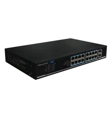 UTP1218-PSB150 16-портовий 100M PoE+ 2 порта 1000M RJ45