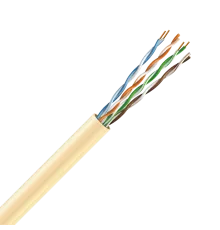 Кабель UTP Cat. 5e U/UTP LSZH мідь безгалогенна LSZH 4х2х24 AWG (70328) бухта 305м. Жовтий ЗЗКМ