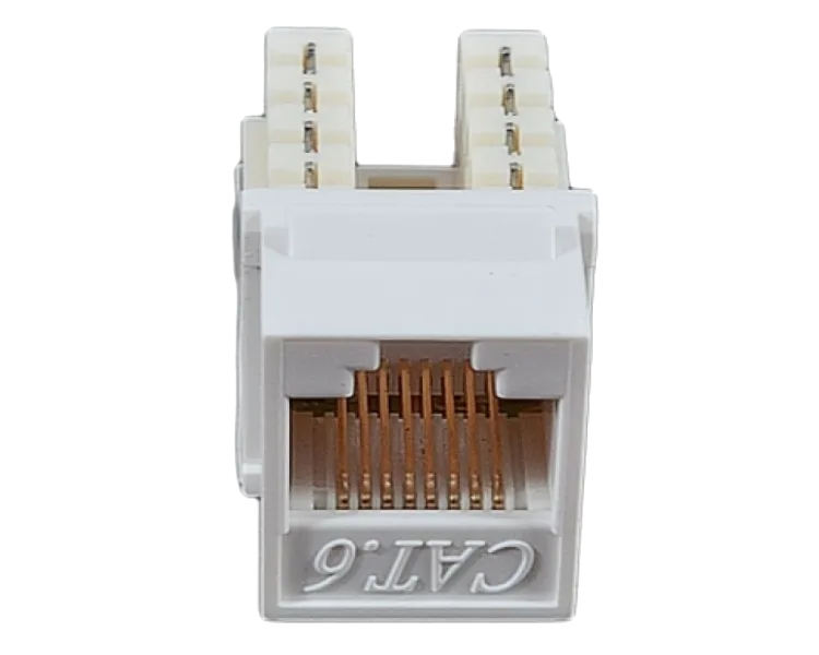 EPNew 6KTVM-U0WH Модуль KeyStone RJ45 UTP, кат. 6, 110, Slim, W - 16.6 мм, білий