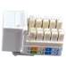 EPNew 6KTVM-U0WH Модуль KeyStone RJ45 UTP, кат. 6, 110, Slim, W - 16.6 мм, білий