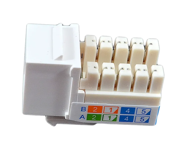 EPNew 6KTVM-U0WH Модуль KeyStone RJ45 UTP, кат. 6, 110, Slim, W - 16.6 мм, білий