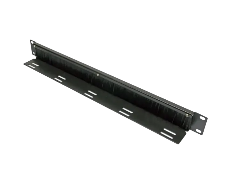 EPNew PLMN-V0801UZ Кабельний організатор 1U зі щіткою, з каб. підтримкою, чорний, EPNew