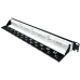 L&W ELECTRONICAL LW-PP74 Патч-панель 19" 24xRJ-45 UTP, кат. 6a, із заднім організатором з пластиковими шторками, LW