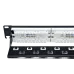 L&W ELECTRONICAL LW-PP74 Патч-панель 19" 24xRJ-45 UTP, кат. 6a, із заднім організатором з пластиковими шторками, LW