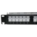 L&W ELECTRONICAL LW-PP74 Патч-панель 19" 24xRJ-45 UTP, кат. 6a, із заднім організатором з пластиковими шторками, LW