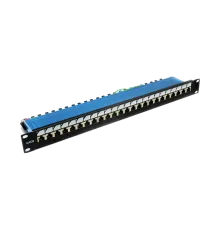 EPNew 6PLDN-F24BK Патч-панель 19" 24xRJ-45 FTP, кат. 6, dual type, EPNew