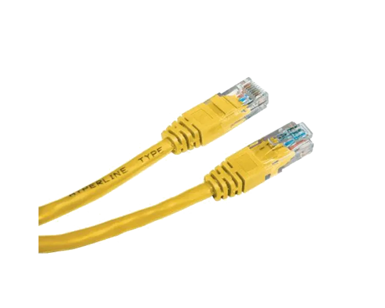 Патч-корд E-server UTP, 0.5 м, кат. 5e жовтий