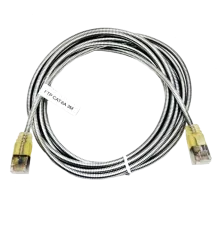 Патч-корд FTP Kingda 2 м, кат. 6А, армований, сріблястий