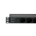 Kingda KD-GER(16)N1008WKPB19A-C14 Блок 19" на 8 роз. нім. станд., 10А, з індикат., без шнура, чорний, 1U, Kingda