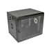 9U Шафа 19" , 600х500х507 мм (Ш*Г*В), акрилове скло, чорна