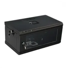 UA-MGSWL435B Шафа 19" 4U, 600x350x284мм (Ш*Г*В), економ, акрилове скло, чорний