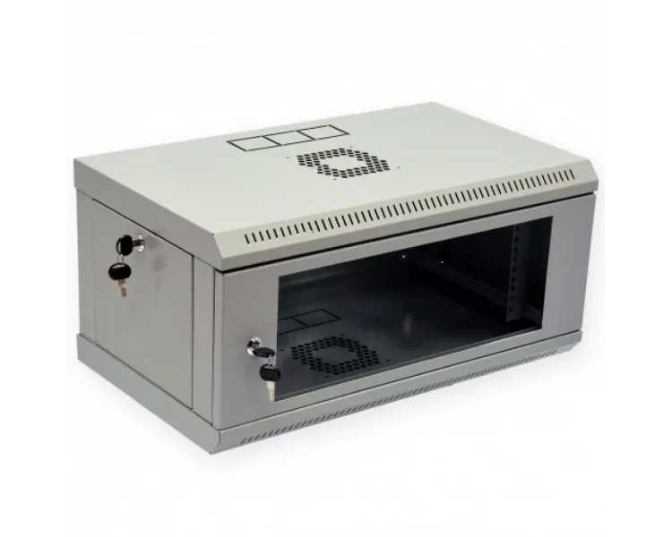 UA-MGSWL435G Шафа 19" 4U, 600x350x284мм (Ш*Г*В), економ, акрилове скло, сіра