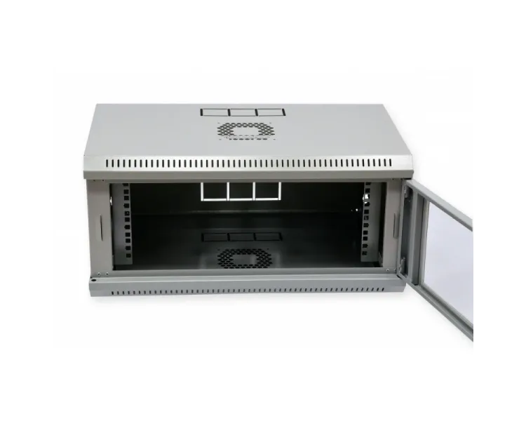 UA-MGSWL435G Шафа 19" 4U, 600x350x284мм (Ш*Г*В), економ, акрилове скло, сіра