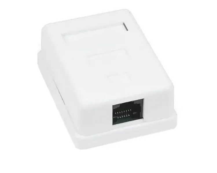 MB-UTP1 Розетка 1-портова RJ45 UTP, біла, 5E