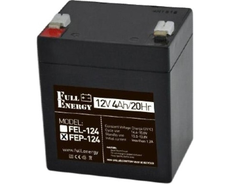 Full Energy FEP-124 4А•г 12В Свинцево-кислотна акумуляторна батарея