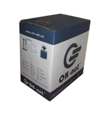 Кабель OK-NET (UTP мідь патчкордовий) КГПВ-ВП (100) 4*2*0,48 (U/UTP-cat.5E-SL patch AWG26, бухта 305