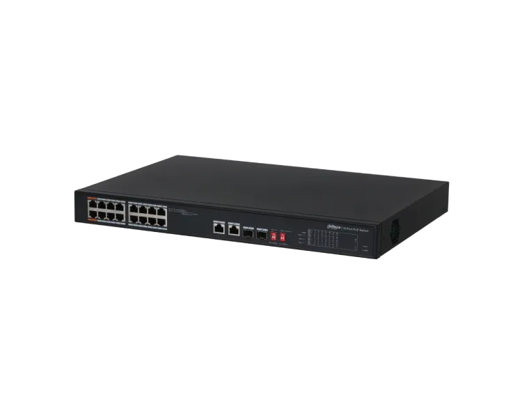 DH-PFS3218-16ET-135 16-портовий некерований PoE