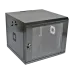 9U Шафа 19", 600х600х507 мм (Ш*Г*В), акрилове скло, чорна