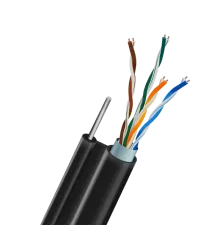 Кабель TRINIX FTP CAT5E 0.5 CU зовнішній (LDPE) з самонесучим дротом
