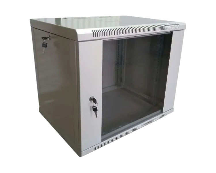 Hypernet WMNC66-9U-FLAT Шафа настінна розбірна 9U 600x600х507 мм