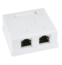 Hypernet MB-STP2 Розетка 2 порта екранована RJ45 STP біла 5E