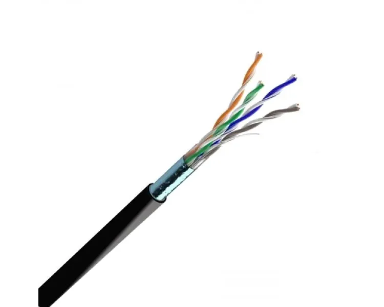 Cat. 5e F/UTP PE 4х2х24 AWG (72567) бухта 305м. Кабель вита пара ЗЗКМ (FTP мідь вуличний)