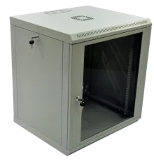 12U Шафа 19", 600x500x640мм (Ш*Г*В), економ, акрилове скло, сіра