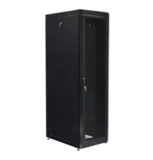 UA-MGSE4268MPB Шафа 19" 42U, 610х865 мм (Ш*Г), посилена, перфоровані двері (66%), чорна