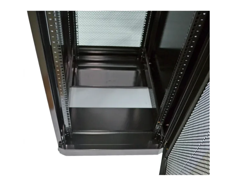 UA-MGSE4268MPB Шафа 19" 42U, 610х865 мм (Ш*Г), посилена, перфоровані двері (66%), чорна