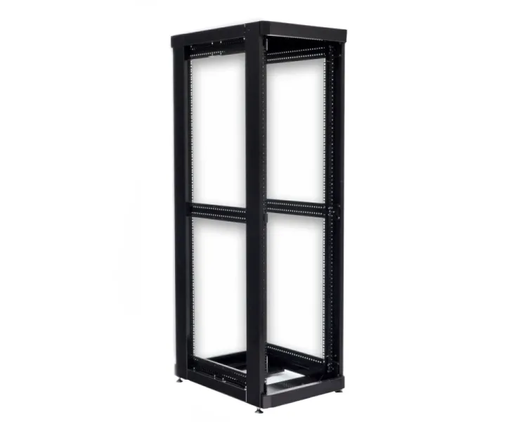 UA-MGSE4268MPB Шафа 19" 42U, 610х865 мм (Ш*Г), посилена, перфоровані двері (66%), чорна
